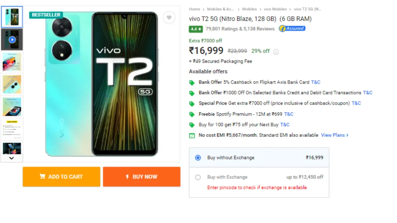 Add a heading 1 1 5 बाप रे बाप ! VIVO T2 5G की Price घटकर हो गई है इतनी कम हर कोई खरीद लेगा, यह रही डीटेल्स ! बाप रे बाप ! VIVO T2 5G की Price घटकर हो गई है इतनी कम हर कोई खरीद लेगा, यह रही डीटेल्स !