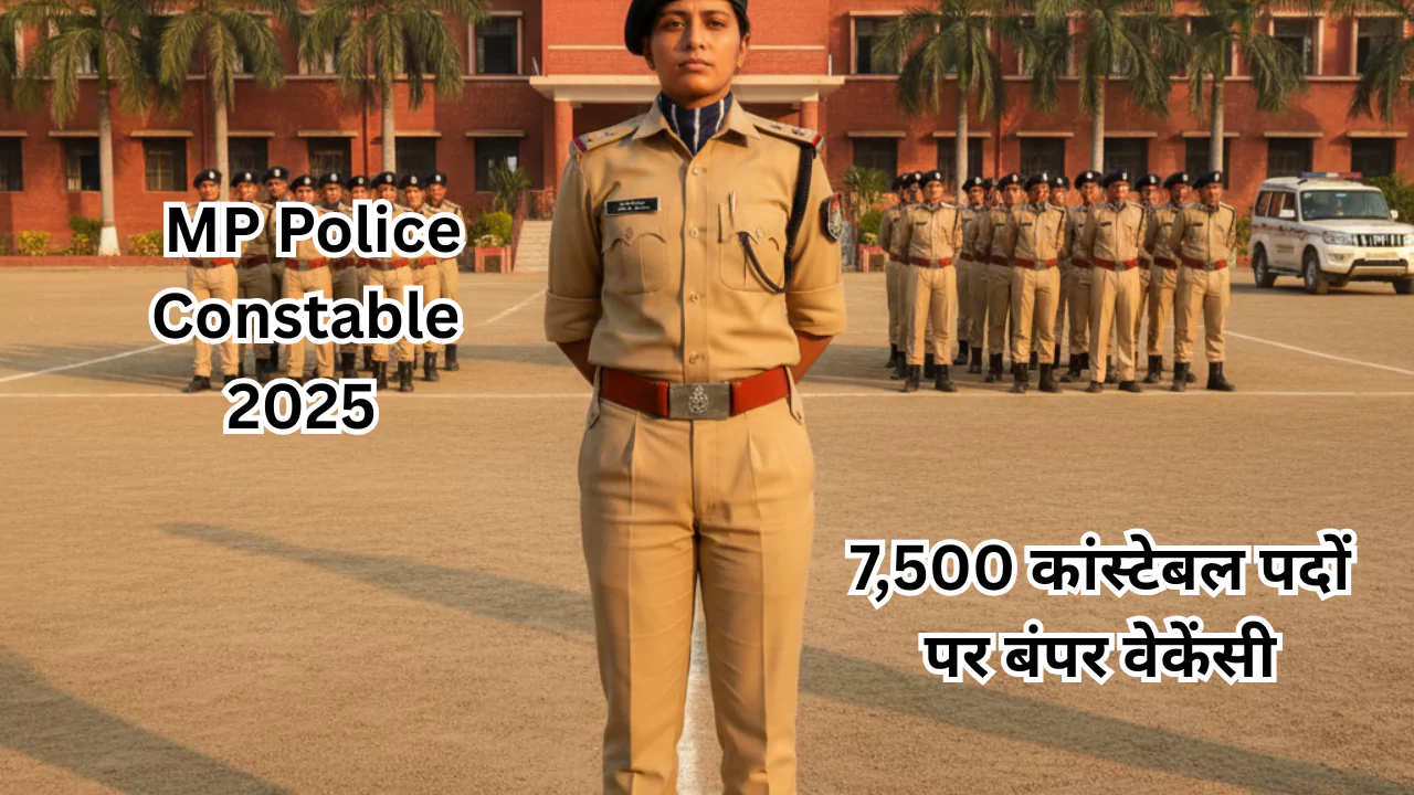 MP Police Bharti 2025 7,500 कांस्टेबल पदों पर बंपर वेकेंसी, युवाओं के लिए सुनहरा अवसर